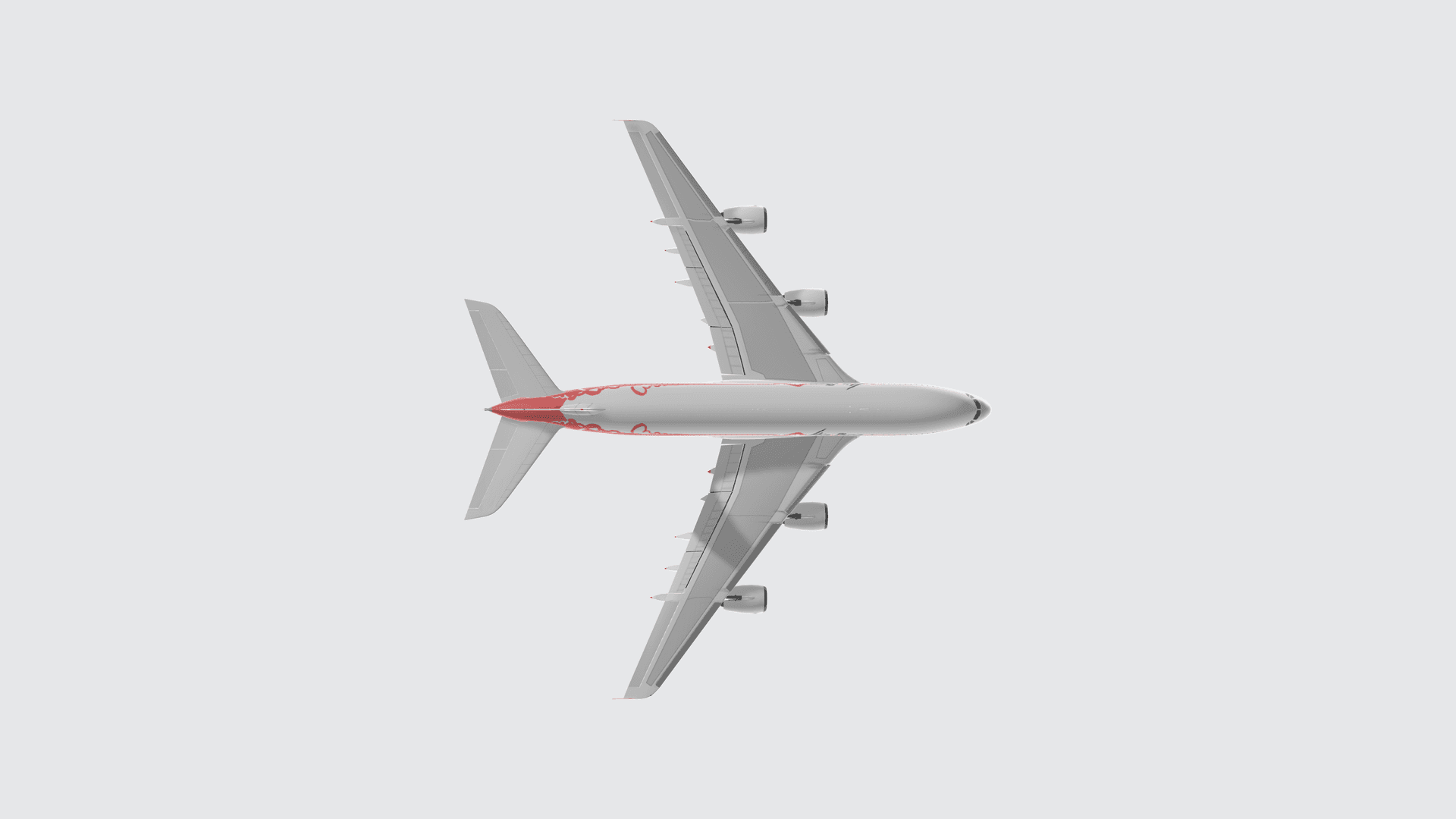 Avion cargo Dream Logistics vu de dessous